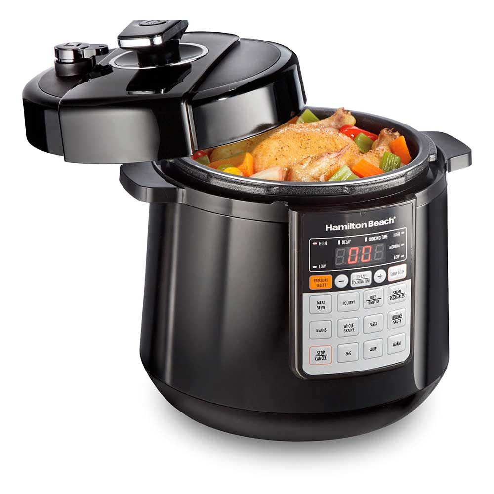 Hamilton Beach 6QT PRESSURE COOKER BLACK 34501
