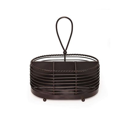 Pfaltzgraff Rope Wire Napkin and Flatware Caddy, 10-Inch 5214231