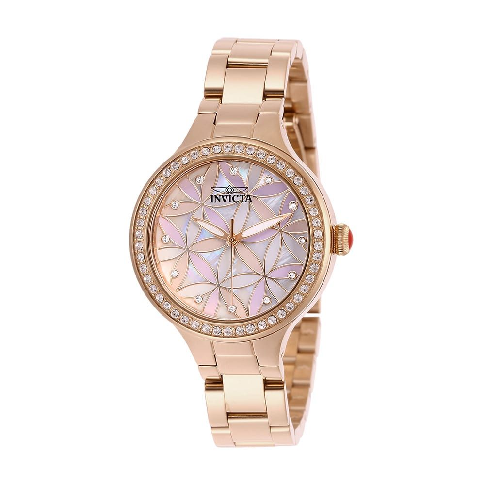 Invicta Wildflower Women's Watch w/ Mother of Pearl Dial - 34mm, Rose Gold 28824