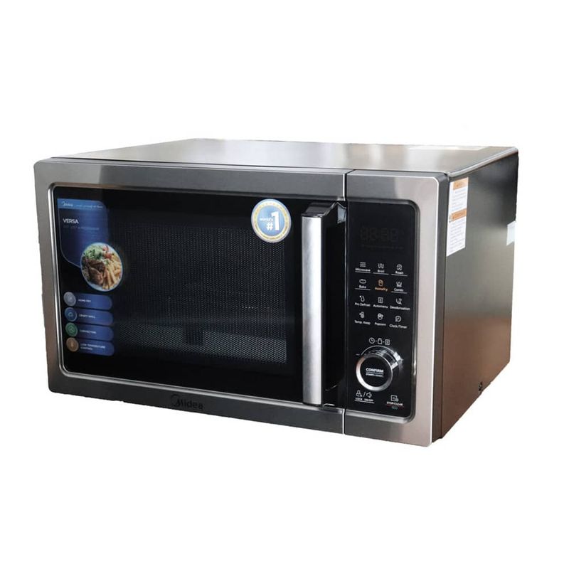 MIDEA – 1.2 Cu. Ft. Countertop Commercial Microwave with Dial Timer – Stainless Steel MIDEA – 1.2 Cu. Ft. Countertop Commercial Microwave with Dial Timer – Stainless Steel