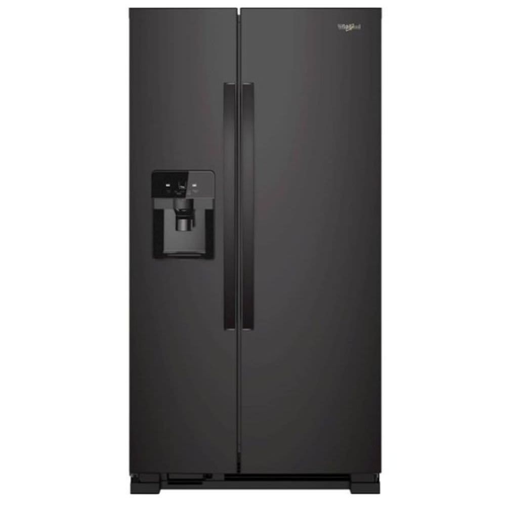 Whirlpool WRS325SDHB - 24.6 Cu. Ft. Side-by-Side Refrigerator with Water and Ice Dispenser - Black