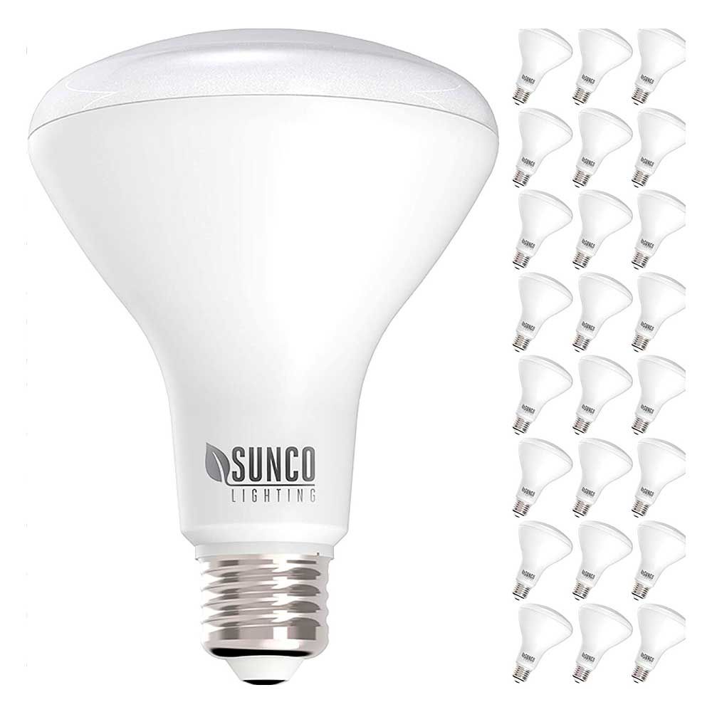 Sunco Lighting 24 Pack BR30 LED Bulb 11W=65W, 2700K Soft White