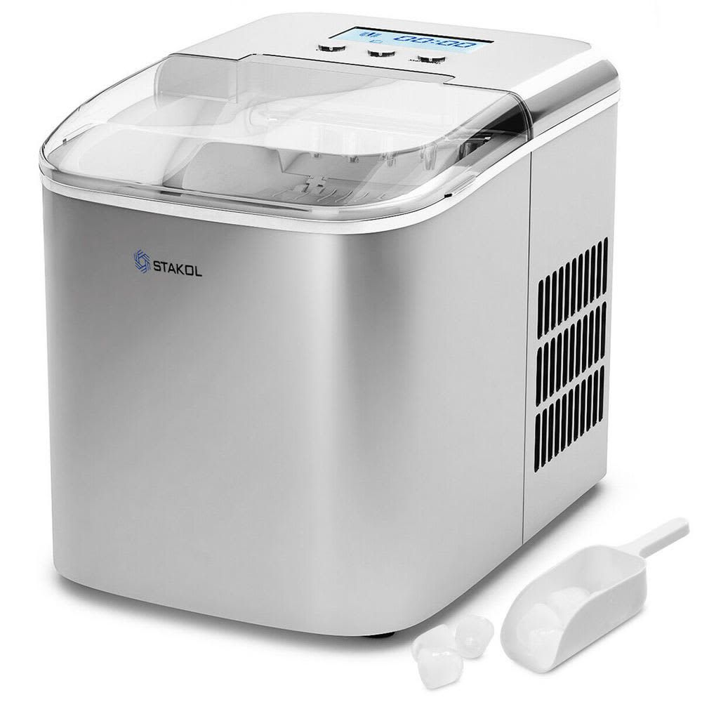 Portable Countertop Ice Maker Machine 26 lbs with Scoop EP24764SL