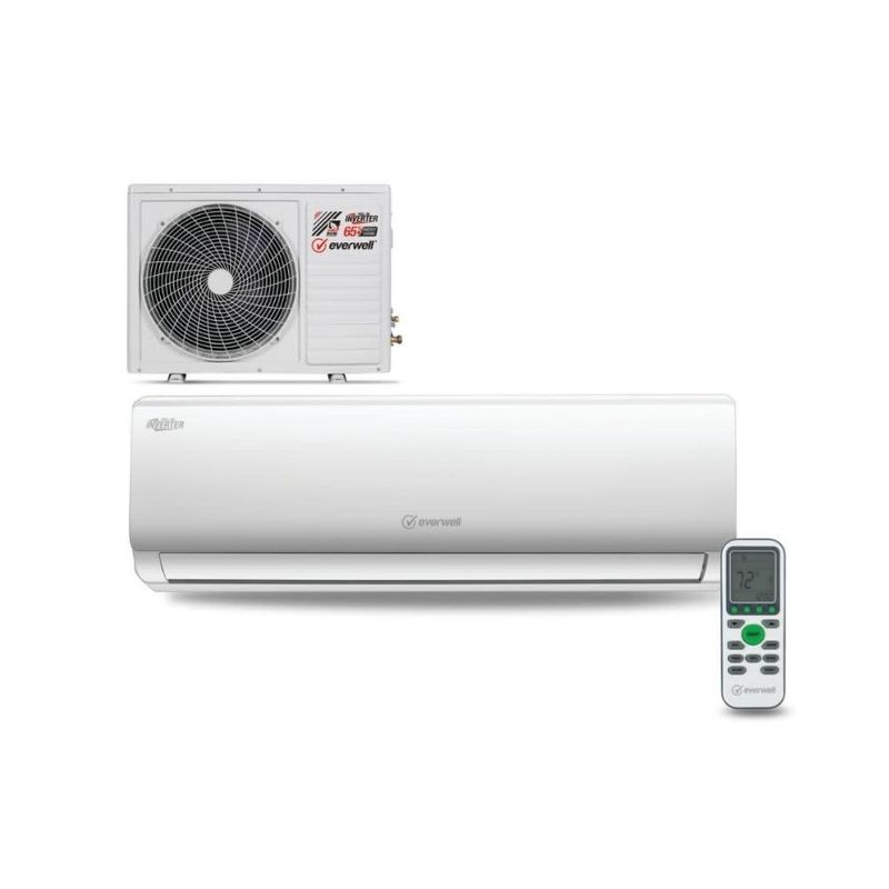 EVERWELL MINI SPLIT INVERTER 17 SEER2 R410A 12000BTU 220/1/60 HEATPUMP MKTH1223C-16