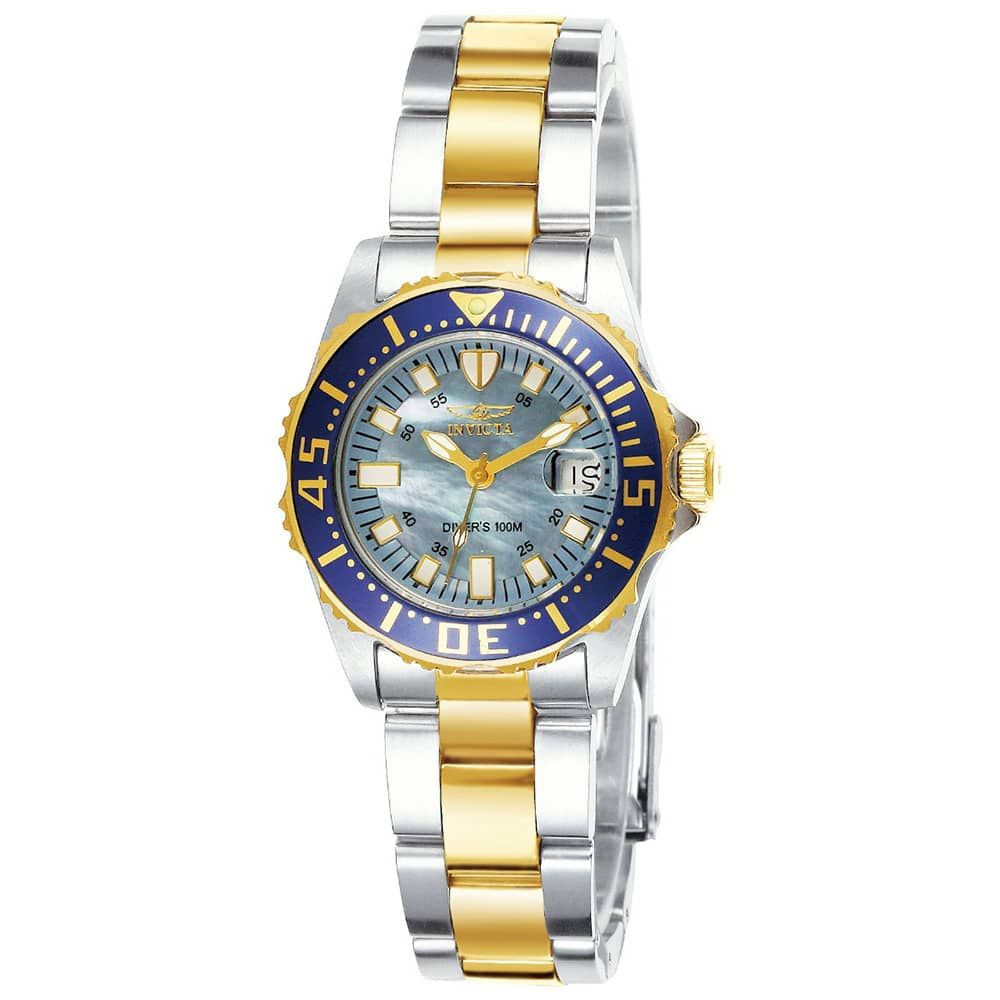Invicta Pro Diver Women's Watch w/ Mother of Pearl Dial - 30mm, Steel, Gold 2961