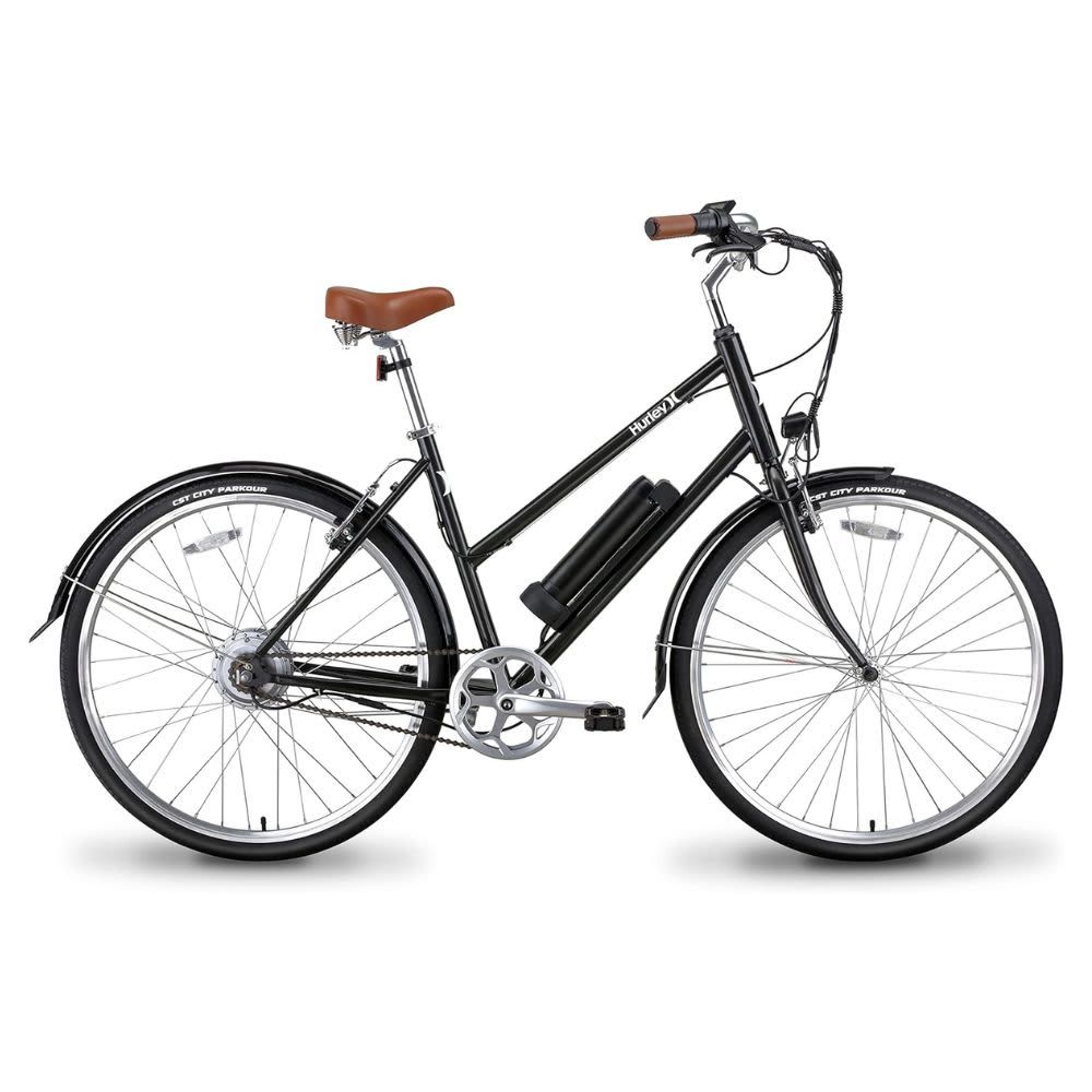 Hurley Electric Bikes Amped ST Hybrid Single Speed Step Thru E-Bike B09D6TCZZS