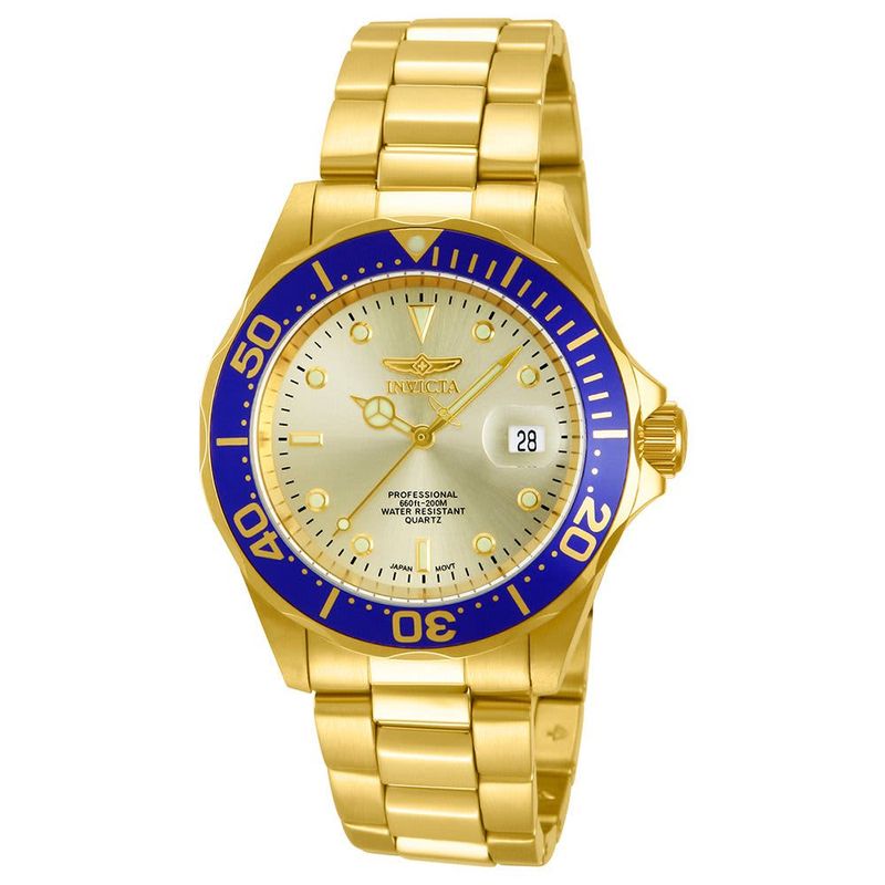 Invicta Pro Diver Men's Watch - 40mm, Gold 14124