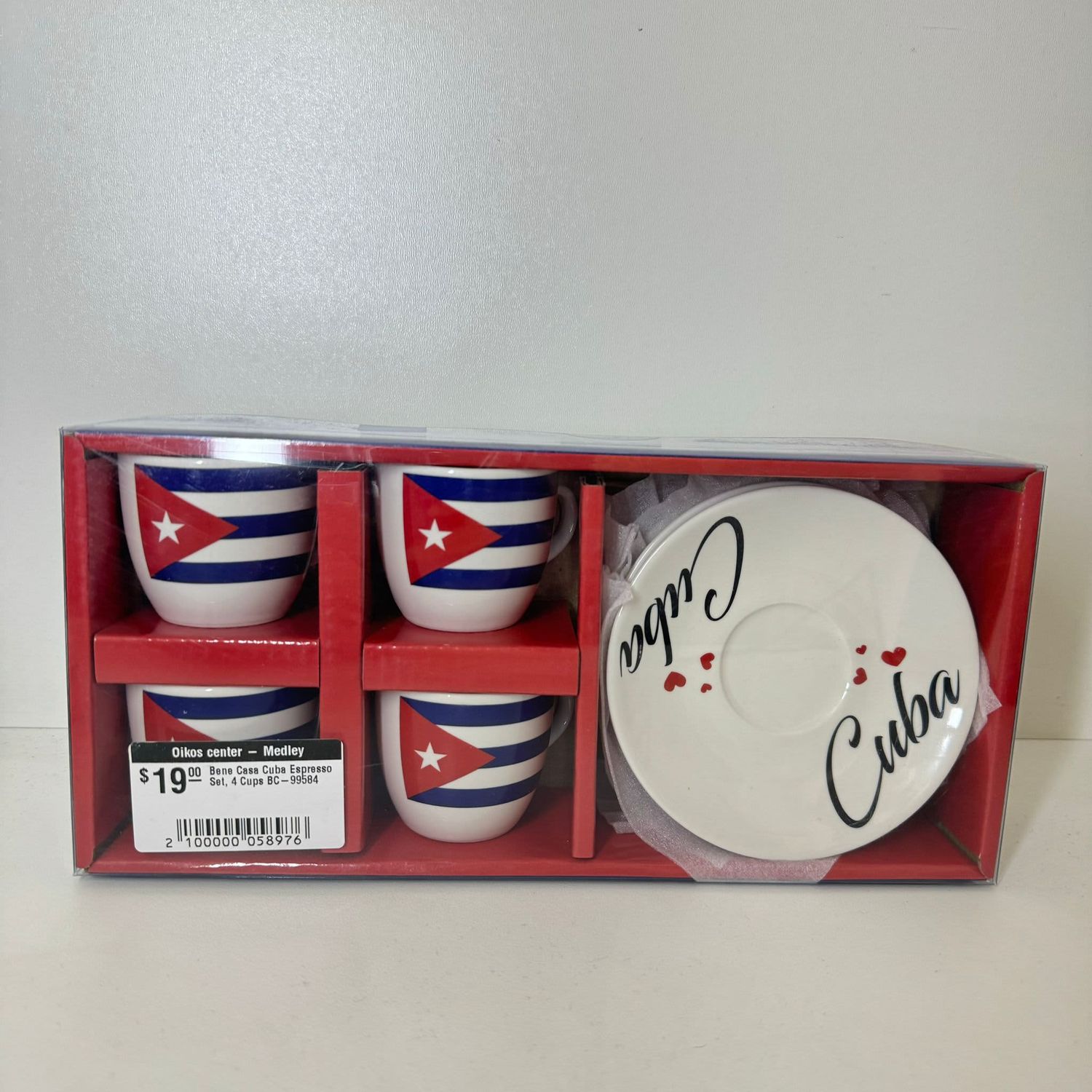 BENE CASA – Cuba Espresso Set 4 Cups BENE CASA – Cuba Espresso Set 4 Cups