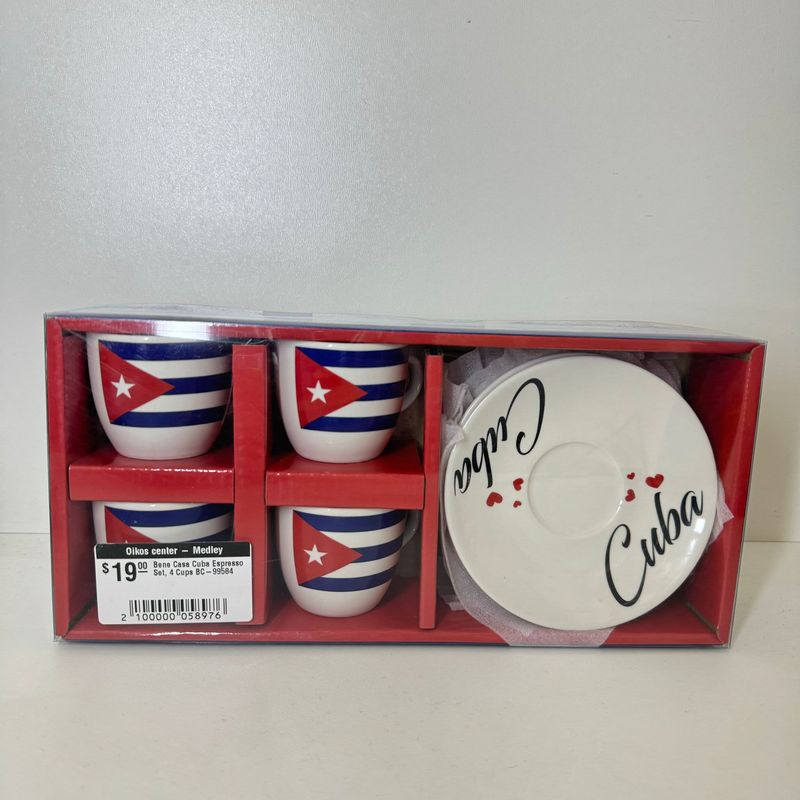 BENE CASA – Cuba Espresso Set 4 Cups BENE CASA – Cuba Espresso Set 4 Cups
