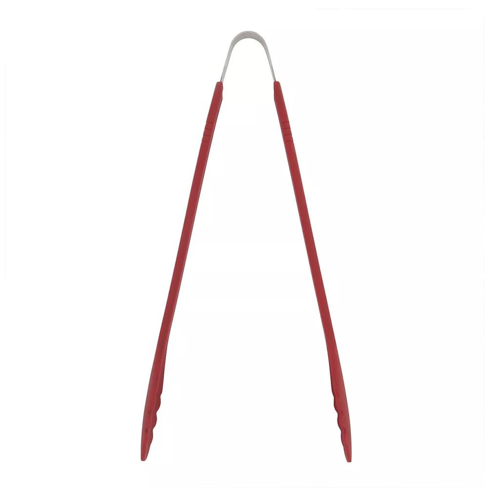 Food Network  Silicone Tongs Red