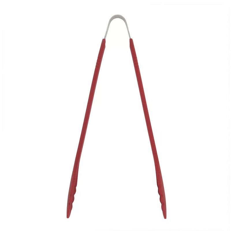 Food Network  Silicone Tongs Red