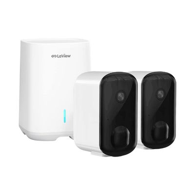 2K Security Camera,LaView Security Cameras Wireless Outdoor,Security Camera System with 270-Day Battery Life,AI Human Detection,Clear Night Vision,IP66 Weatherproof,Compatible with Alexa B095BFW7C4