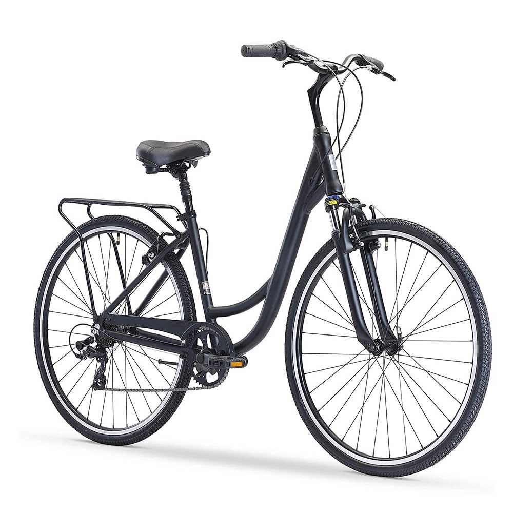 sixthreezero Body Ease Men's 7-Speed Consistent Comfort Bike, Matte Black