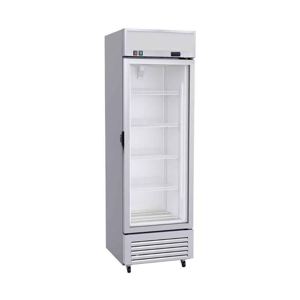 Premium 11.6 cu. Ft. Auto/Cycle Defrost Upright Freezer Glass Door Commercial Reach in Stainless PFV126DX