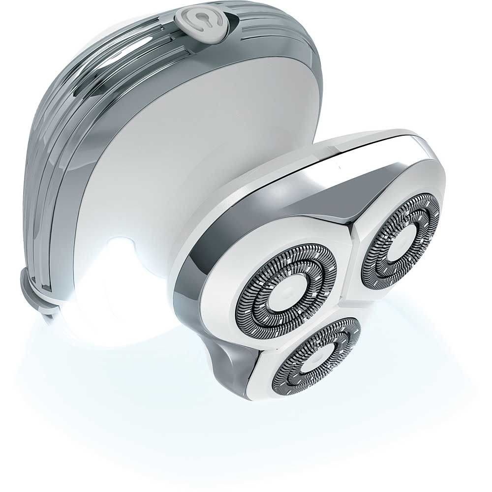 PERRY ELLIS – Ladies Foil Shaver with Dual Trimmer – Silver