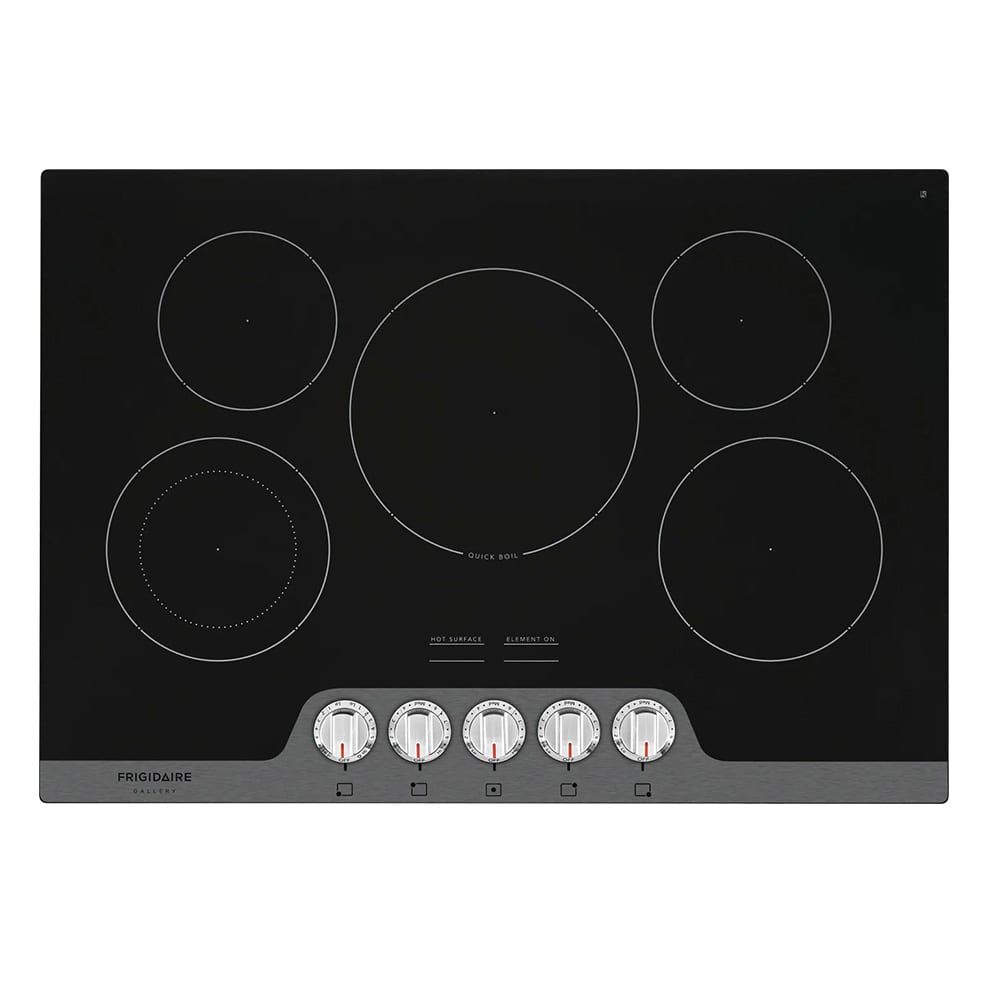 FRIGIDAIRE 30 in. Radiant Electric Cooktop in Stainless Steel with 5 Burners FGEC3068US