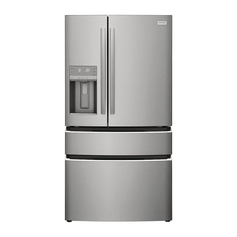 Frigidaire Gallery 36 in. 26.3 cu. ft. 4 Door French Door Standard Depth Refrigerator in Stainless Steel GRMS2773AF Frigidaire Gallery 36 in. 26.3 cu. ft. 4 Door French Door Standard Depth Refrigerator in Stainless Steel GRMS2773AF