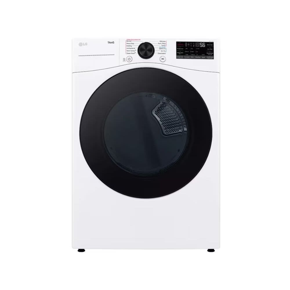 LG 7.4 cu. ft. Ultra Large Capacity Smart Front Load Energy Star Gas Dryer with Sensor Dry & Steam DLGX4081W