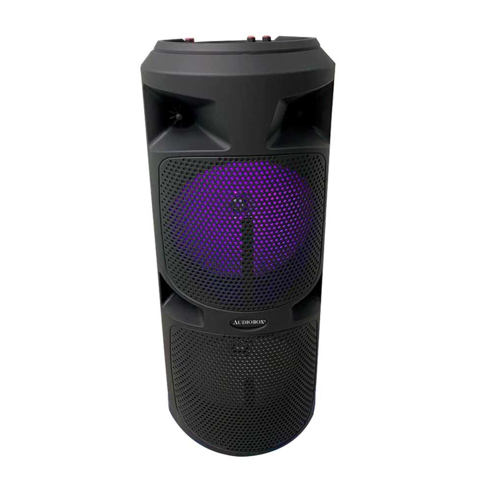 AUDIOBOX Dual 8" PA Speaker with 360 Light & Microphone ABX-285R