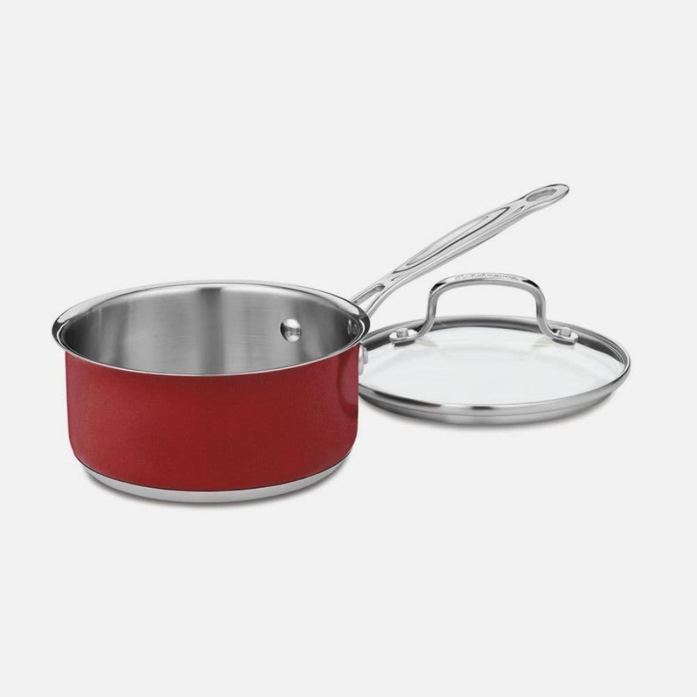 CUISINART – Alum 1.5 Qt Saucepan – Red