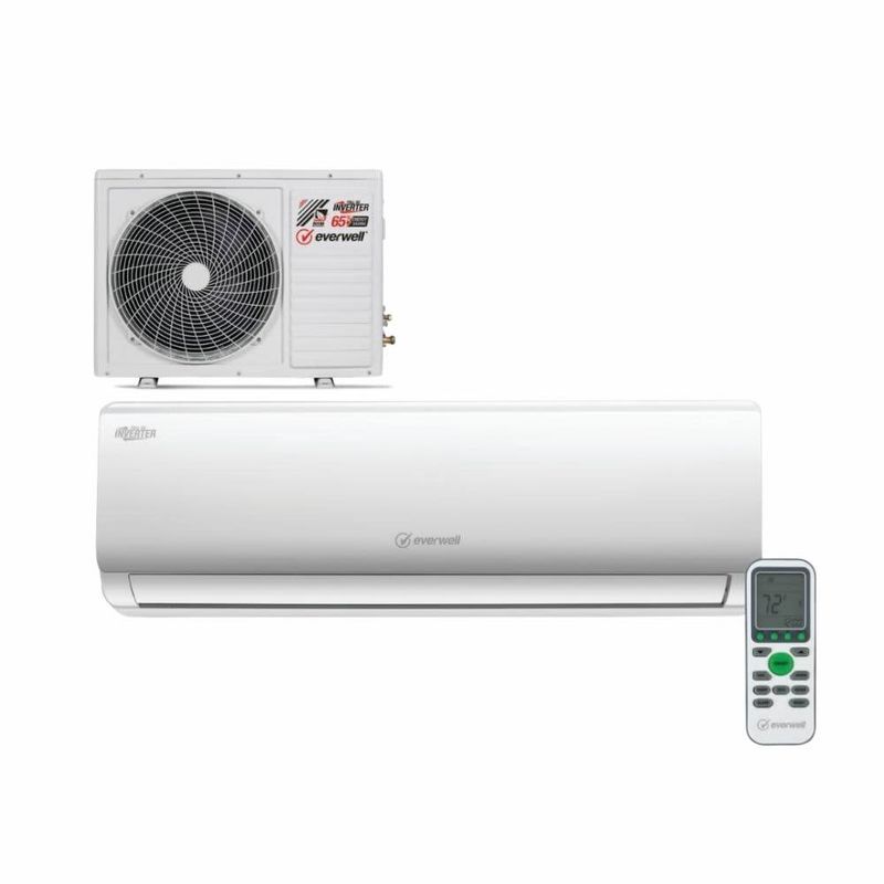 EVERWELL – Mini Split L Inverter 17 SEER2 R410A 12000 BTU 110V/1Ph/60Hz Heat Pump – Model MKTH1213C-16