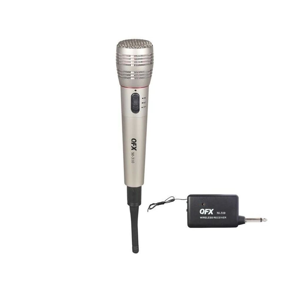 QFX – Silver Wireless Dynamic Professional Microphone – Silver