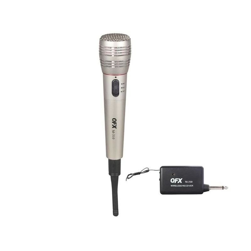 QFX – Silver Wireless Dynamic Professional Microphone – Silver
