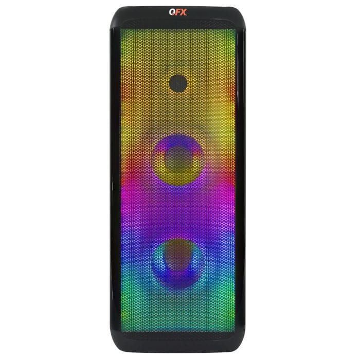 QFX 2X8" BT Liquid Motion screen party speaker rechargeable LMS-28