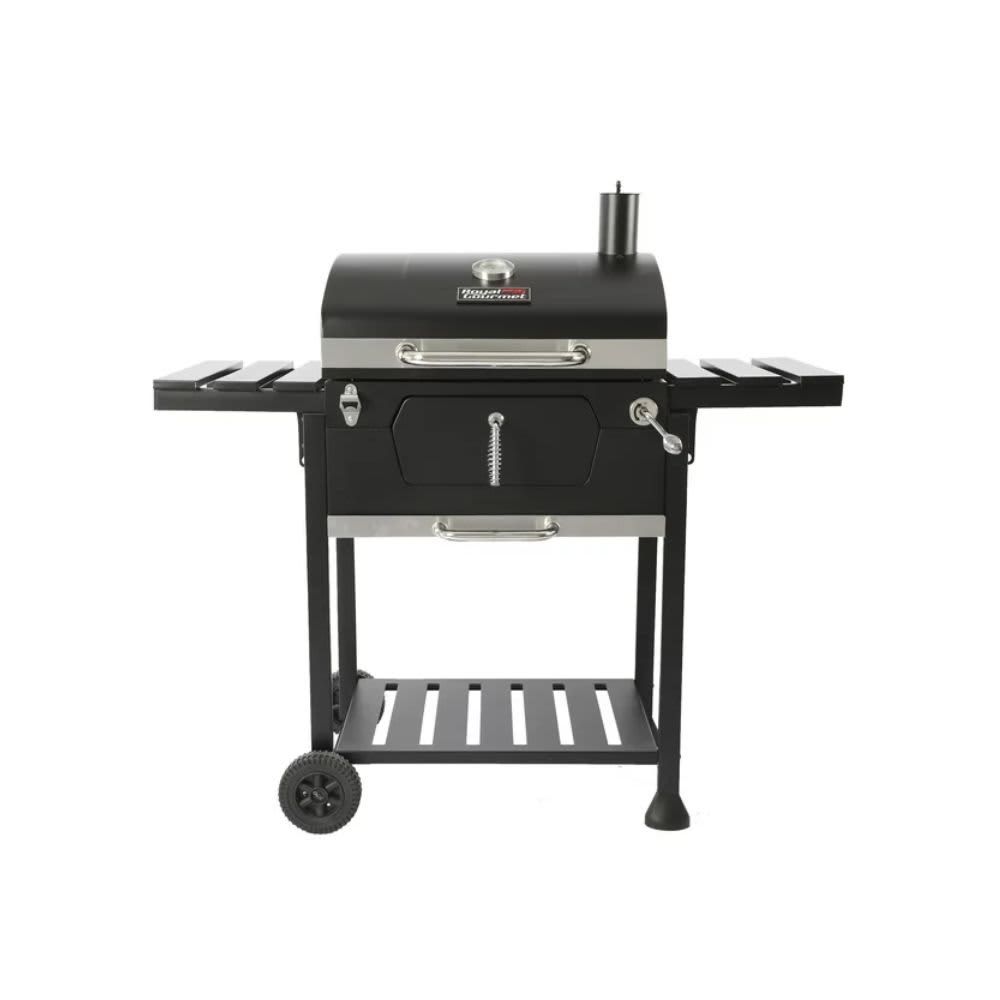 Royal Gourmet  24-Inch Charcoal BBQ Grill with Cover, Black CD1824EC
