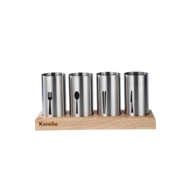 KORALIA – Flatware & Silverware Organizer Caddy – Silver
