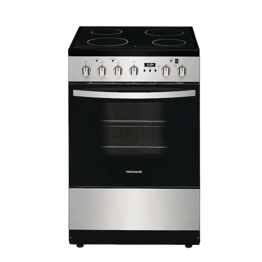 Frigidaire - 1.9 Cu. Ft. Freestanding Electric Smoothtop Range FCFE2425AS