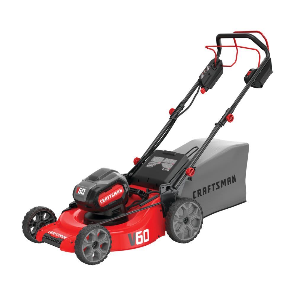 CRAFTSMAN V60* 3-in-1 Cordless Lawn Mower, 21-Inch (CMCMW260P1) B07KKC6JP8