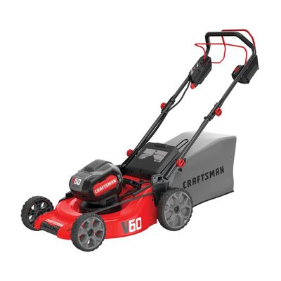 CRAFTSMAN V60* 3-in-1 Cordless Lawn Mower, 21-Inch (CMCMW260P1) B07KKC6JP8