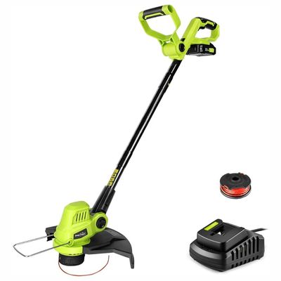 SNAPFRESH – 20V Cordless Electric String Trimmer with Battery and Charger – Green