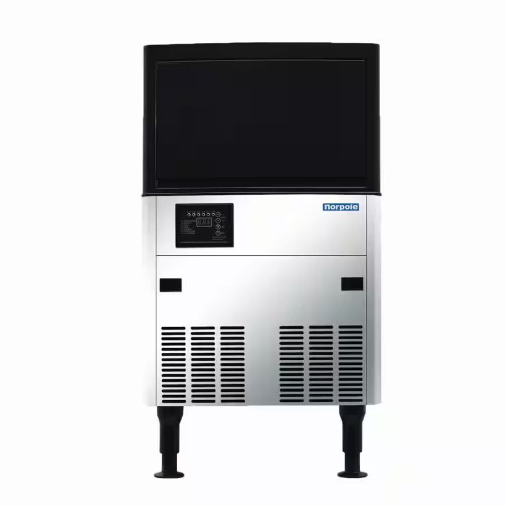 Norpole120 lbs. Freestanding Commercial Ice Maker in Stainless Steel NPCIM120H