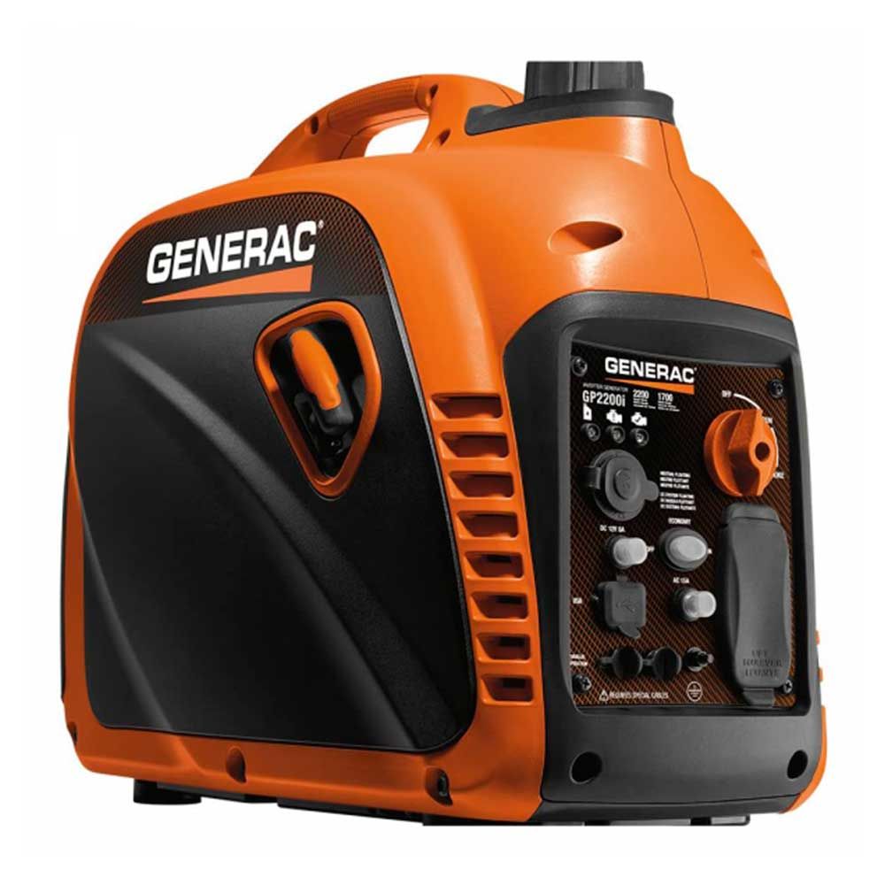 Generac GP2200i - 2200-Watt Gasoline Powered Recoil Started Portable Inverter