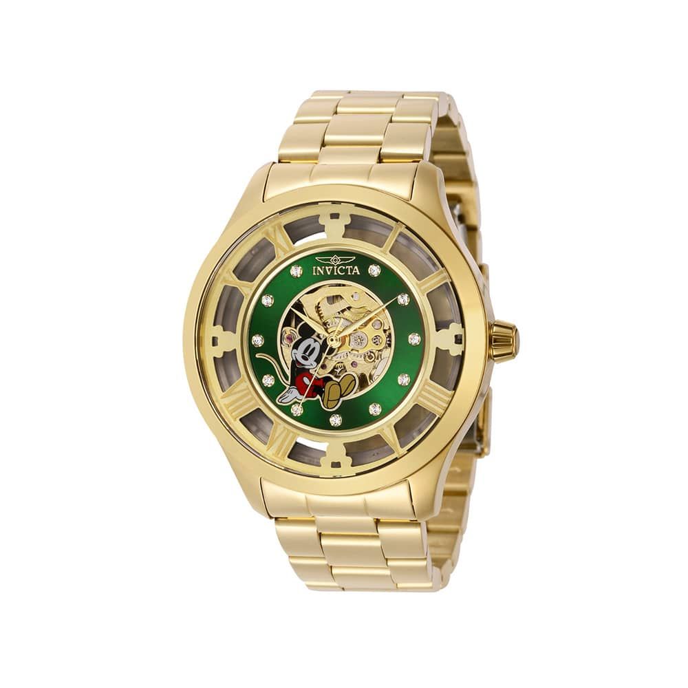 Invicta Disney Mickey Mouse Mechanical Men's Watch - 45mm, Gold (41362)