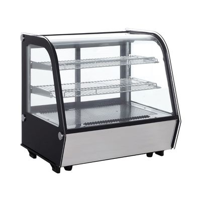 Premium  4.2 cu. ft. Commercial Countertop Refrigerator Display Case in Stainless Steel PCRN427DR