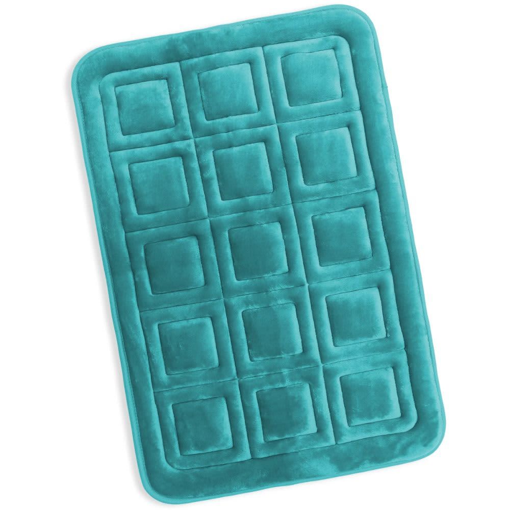 CLARA CLARK – Ultra Soft and Absorbent Memory Foam Bath Rug Set – Teal
