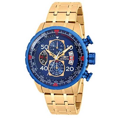 Watch Invicta Men's Aviator Analog Display Japanese Quartz Gold 19173