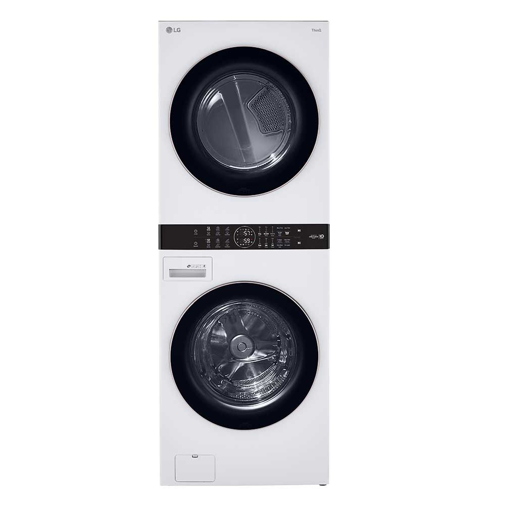 LG - 4.5 Cu.Ft. Smart Front-Load Washer and 7.4 Cu.Ft.Gas Dryer  WKG101HWA