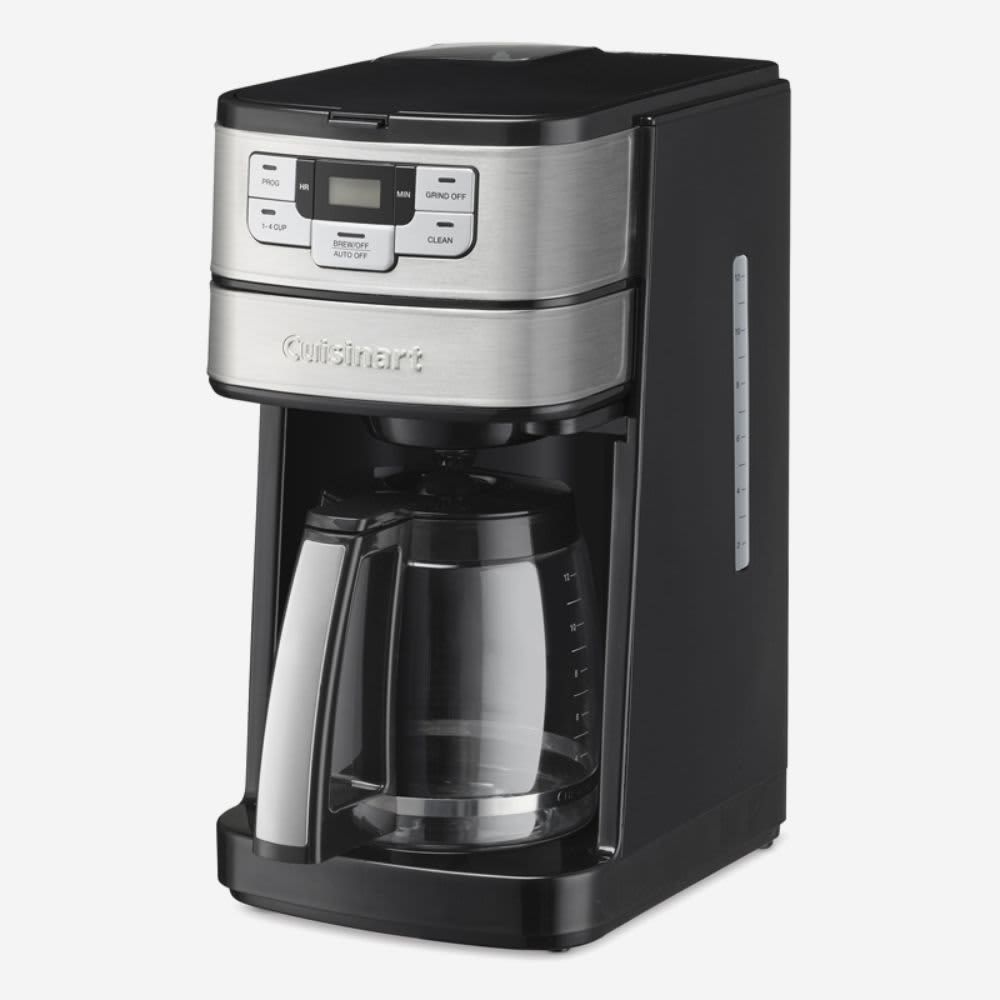 CUISINART – Automatic Grind & Brew 12‑Cup Coffeemaker – Black/Stainless Steel