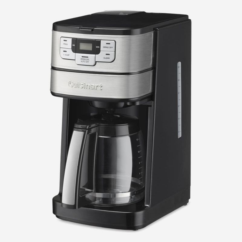 CUISINART – Automatic Grind & Brew 12‑Cup Coffeemaker – Black/Stainless Steel