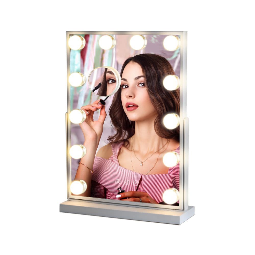 MIVONDA Lighted Makeup Vanity Hollywood Mirror with 3 Color Lights B095388RLF MIVONDA Lighted Makeup Vanity Hollywood Mirror with 3 Color Lights B095388RLF