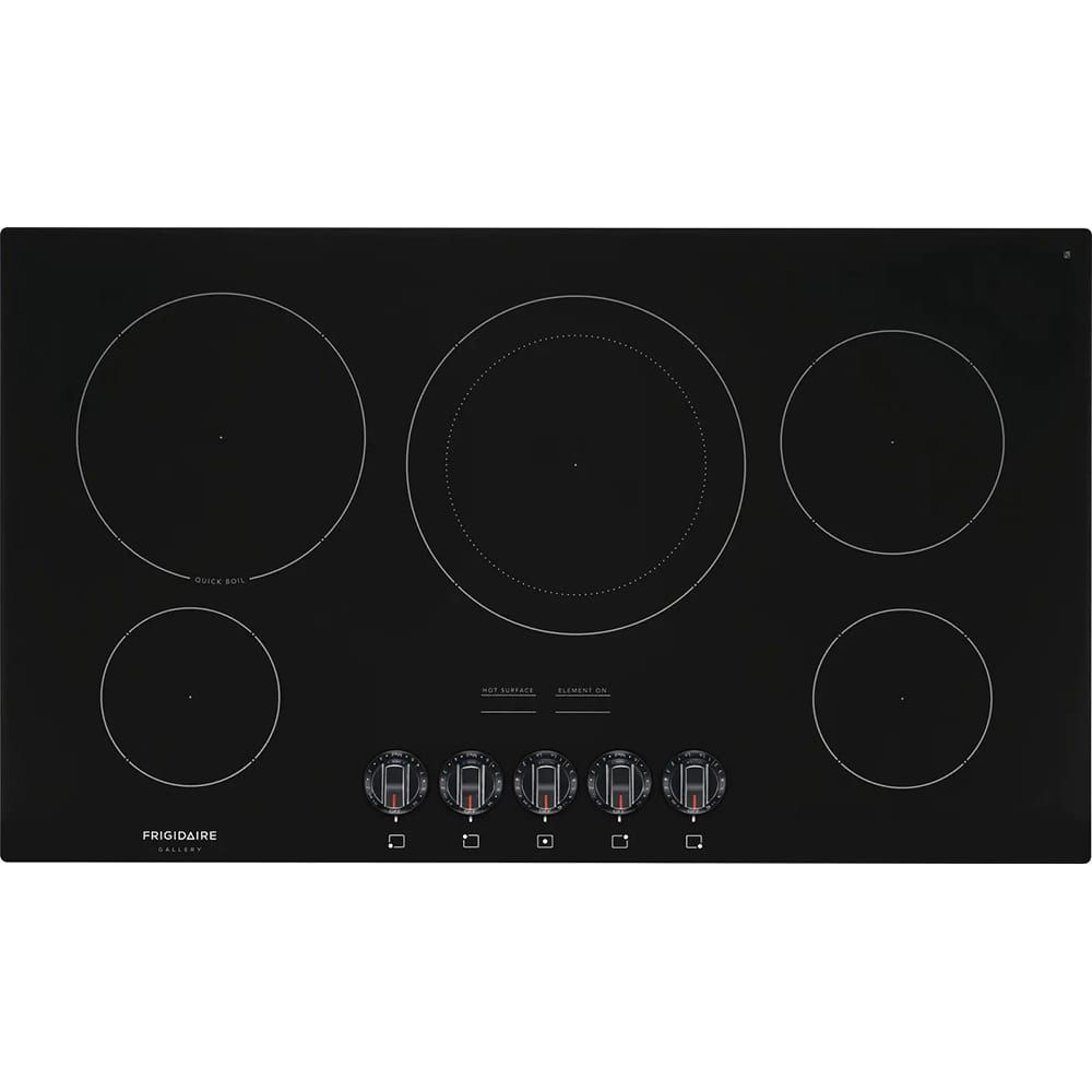 Frigidaire - Gallery 36" Electric Cooktop - Black FGEC3648UB