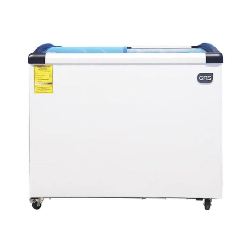 GRS – 10 Cu.Ft Curved Glass Door Chest Freezer – White