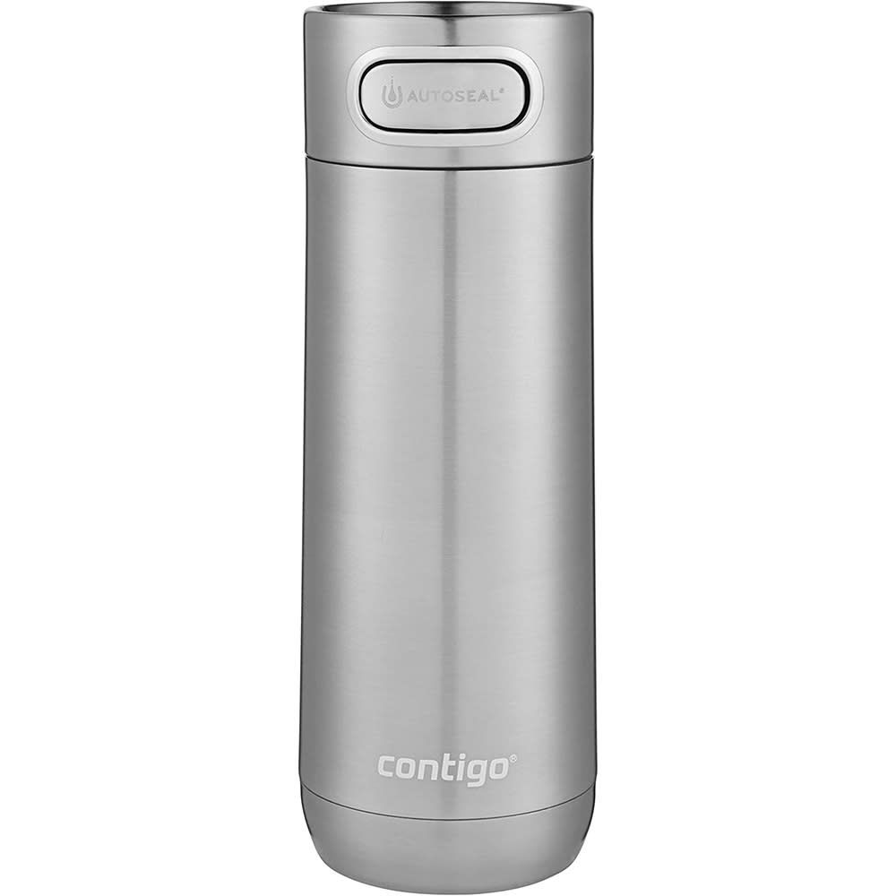 Contigo Luxe Autoseal Vacuum-Insulated Travel Mug Spill-Proof Coffee Mug With Stainless Steel Thermalock Double-Wall Insulation, Stainless Steel, 16 Oz 2063408