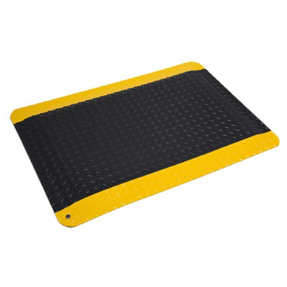 WEARWELL – 414.1516x5x17BYL Diamond-Plate SpongeCote Ultrasoft Mat – Yellow