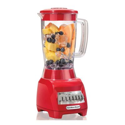 BLENDER  Hamilton Beach 10SPD BLENDER PLASTIC JAR, RED  50129