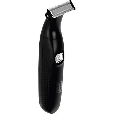 GROOM ESSENTIALS – Travel Foil Shaver with Pop-Up Trimmer – Black